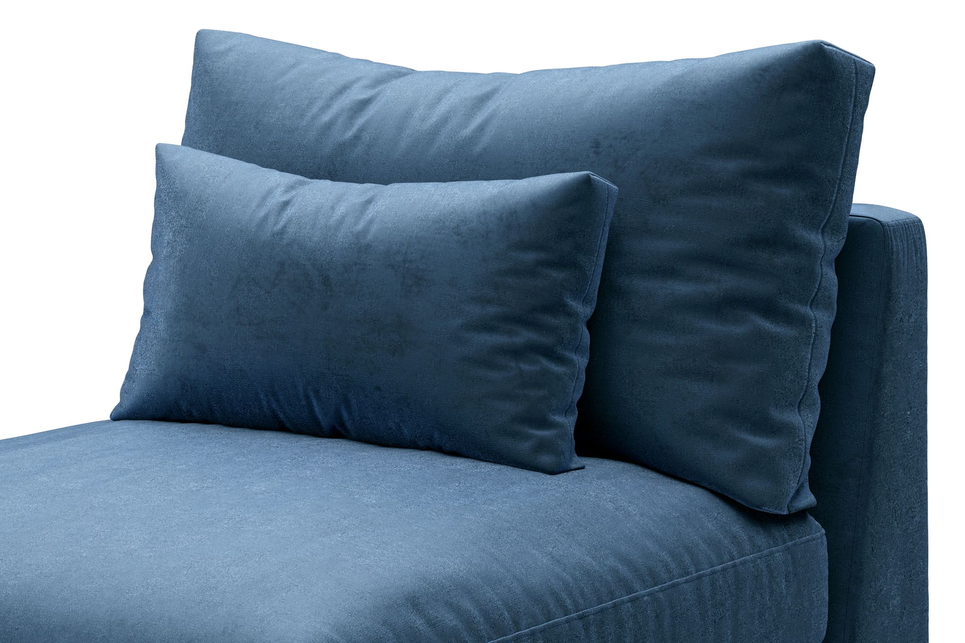 Dubai Midtmodul Fløyel - Blå - Møbler - Sofaer - Modulsofaer - Midtmodul