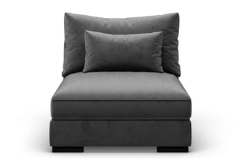 Dubai Midtmodul Fløyel - Mørkgrå - Møbler - Sofaer - Modulsofaer - Midtmodul