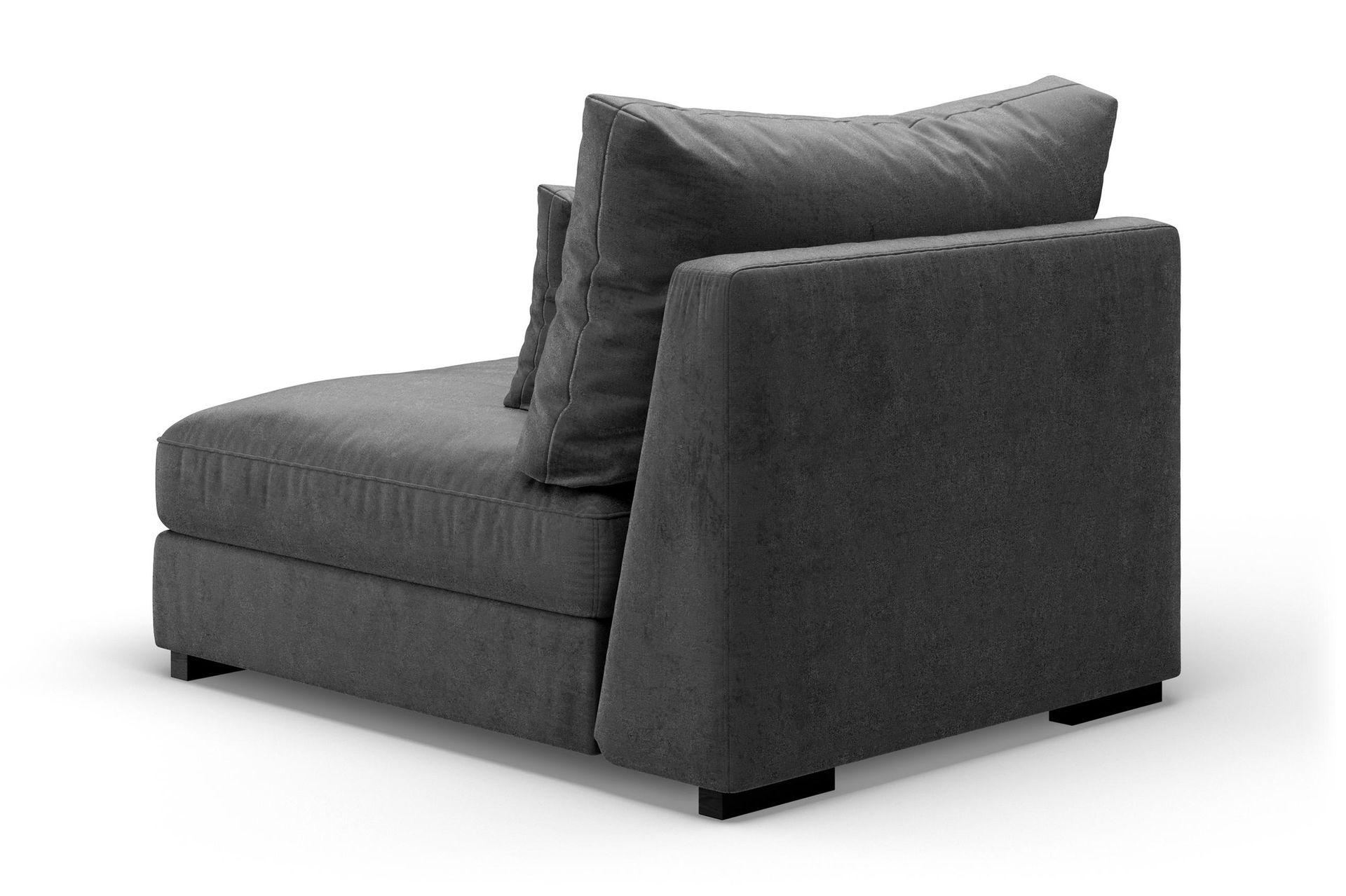 Dubai Midtmodul Fløyel - Mørkgrå - Møbler - Sofaer - Modulsofaer - Midtmodul