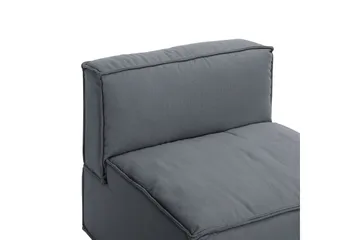 Oceanis 2-seters Sofa - Lysegrå/Svart - Møbler - Sofaer - Modulsofaer - Midtmodul