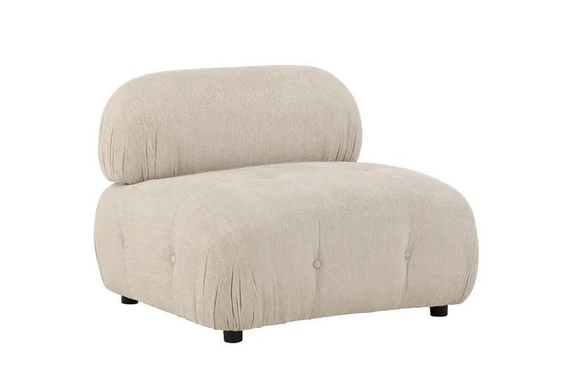 Mika midtmodul 95 cm - Beige - Møbler - Sofaer - Modulsofaer - Midtmodul
