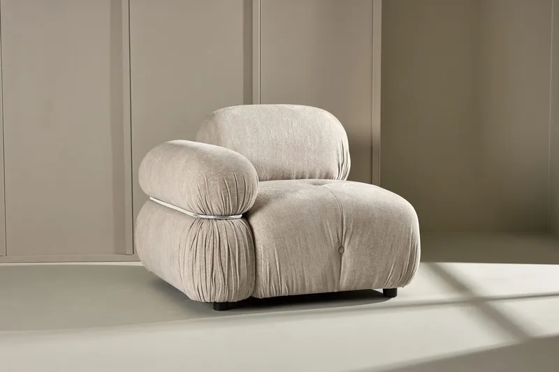 Mika venstremodul 95 cm, Beige