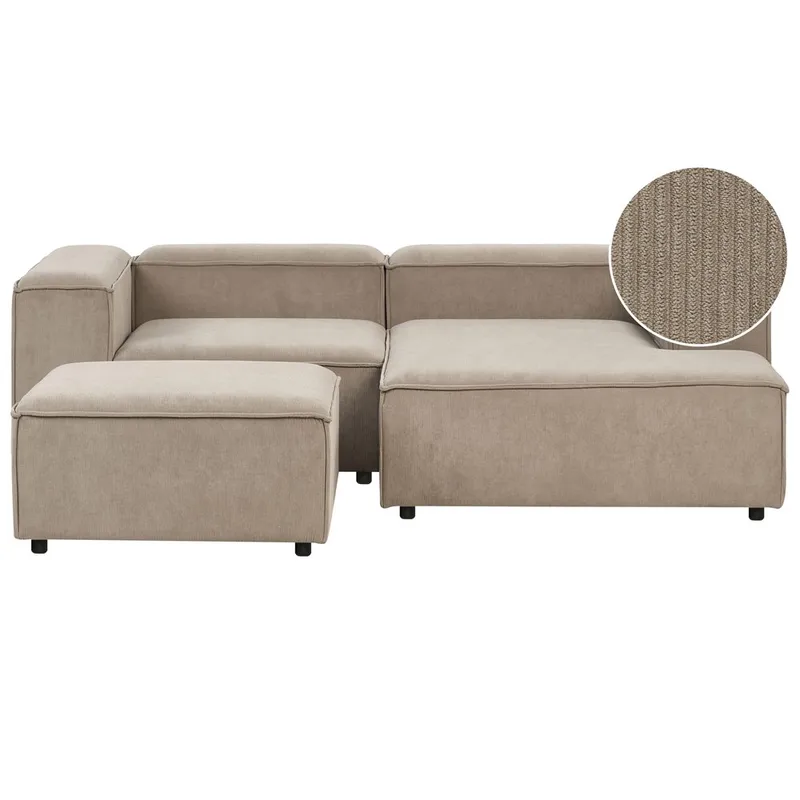 Modulær sofa med fotskammel Ardal