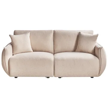 Modulsofa 2-seter Mesnali - Beige - Møbler - Sofaer - Modulsofaer - Komplett modulsofa