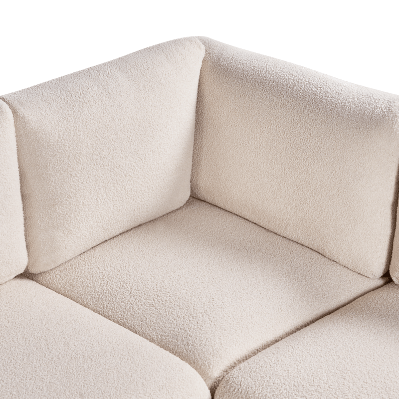 Modulsofa 5-seter Mesnali høyrevendt - Off-White - Møbler - Sofaer - Modulsofaer - Komplett modulsofa