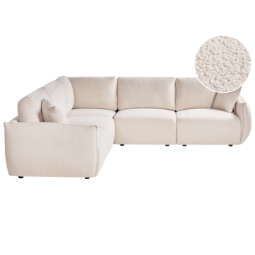Modulsofa 5-seter Mesnali høyrevendt - Off-White - Møbler - Sofaer - Modulsofaer - Komplett modulsofa