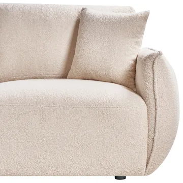 Modulsofa 5-seter Mesnali venstrevendt - Beige - Møbler - Sofaer - Modulsofaer - Komplett modulsofa