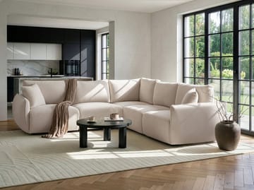 Modulsofa 5-seter Mesnali venstrevendt - Off-White - Møbler - Sofaer - Modulsofaer - Komplett modulsofa