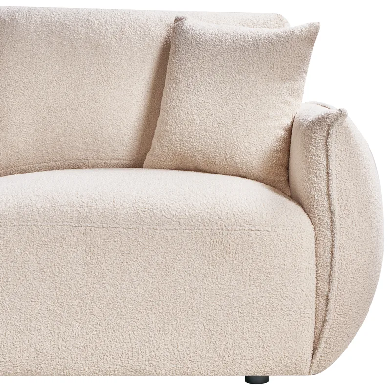 Modulsofa 5-seters Mesnali høyrevendt - Beige - Møbler - Sofaer - Modulsofaer - Komplett modulsofa
