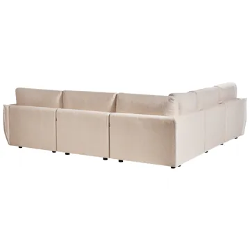Modulsofa 5-seters Mesnali høyrevendt - Beige - Møbler - Sofaer - Modulsofaer - Komplett modulsofa