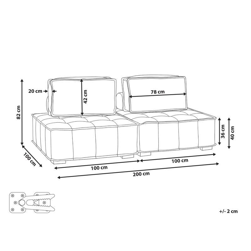 Modulsofa Tibro - Off-White - Møbler - Sofaer - Modulsofaer - Komplett modulsofa