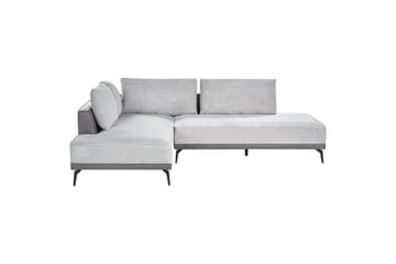 Modulsoffa Beliani Myken Beige/brun/svart, Högervänd Grey Left-faced - Møbler - Sofaer - Modulsofaer - Øvrige moduler til modulsofa