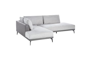 Modulsoffa Beliani Myken Beige/brun/svart, Högervänd Grey Left-faced - Møbler - Sofaer - Modulsofaer - Øvrige moduler til modulsofa