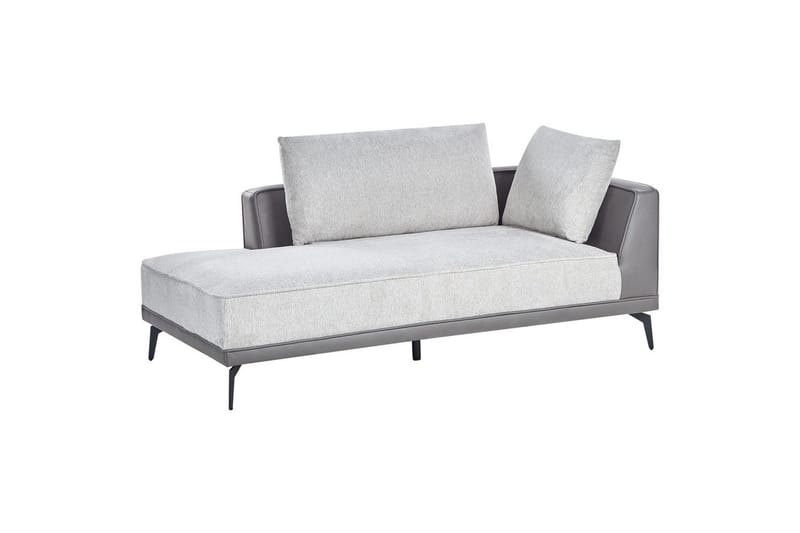 Modulsoffa Beliani Myken Beige/brun/svart, Högervänd Grey Left-faced - Møbler - Sofaer - Modulsofaer - Øvrige moduler til modulsofa