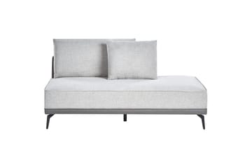 Modulsoffa Beliani Myken Beige/brun/svart, Högervänd Grey Left-faced - Møbler - Sofaer - Modulsofaer - Øvrige moduler til modulsofa