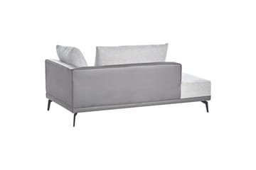 Modulsoffa Beliani Myken Beige/brun/svart, Högervänd Grey Left-faced - Møbler - Sofaer - Modulsofaer - Øvrige moduler til modulsofa