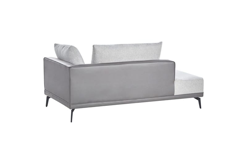 Modulsoffa Beliani Myken Beige/brun/svart, Högervänd Grey Left-faced - Møbler - Sofaer - Modulsofaer - Øvrige moduler til modulsofa