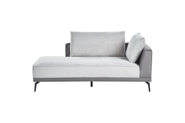 Modulsoffa Beliani Myken Beige/brun/svart, Högervänd Grey Left-faced - Møbler - Sofaer - Modulsofaer - Øvrige moduler til modulsofa