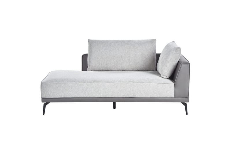 Modulsoffa Beliani Myken Beige/brun/svart, Högervänd Grey Left-faced - Møbler - Sofaer - Modulsofaer - Øvrige moduler til modulsofa
