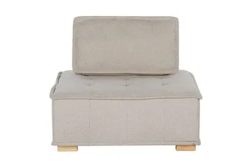 Modulsoffa Beliani Tibro Beige/ljust trä Beige||Light colored wood - Møbler - Sofaer - Modulsofaer - Komplett modulsofa