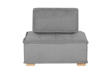 Modulsoffa Beliani Tibro Beige/ljust trä NO_BRAND Grey||Light colored wood - Møbler - Sofaer - Modulsofaer - Komplett modulsofa