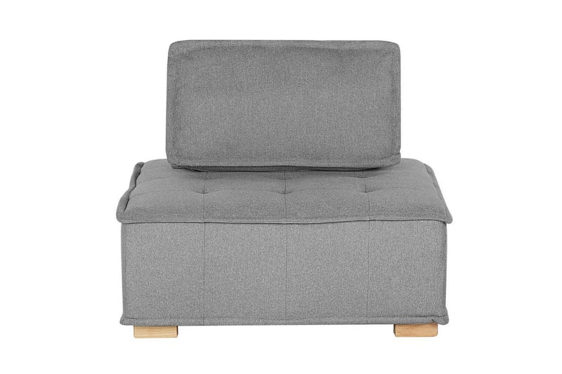 Modulsoffa Beliani Tibro Beige/ljust trä NO_BRAND Grey||Light colored wood - Møbler - Sofaer - Modulsofaer - Komplett modulsofa