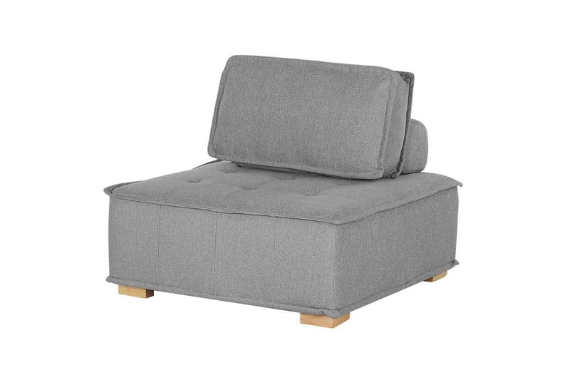 Modulsoffa Beliani Tibro Beige/ljust trä NO_BRAND Grey||Light colored wood - Møbler - Sofaer - Modulsofaer - Komplett modulsofa