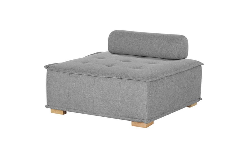 Modulsoffa Beliani Tibro Beige/ljust trä NO_BRAND Grey||Light colored wood - Møbler - Sofaer - Modulsofaer - Komplett modulsofa