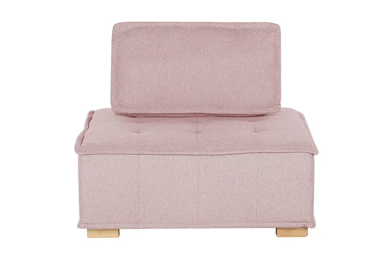 Modulsoffa Beliani Tibro Beige/ljust trä Rose||Light colored wood - Møbler - Sofaer - Modulsofaer - Komplett modulsofa