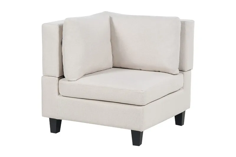 Modulsoffa Beliani Unstad Beige/svart Beige, Black - Møbler - Sofaer - Modulsofaer - Komplett modulsofa