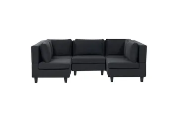 Modulsoffa Beliani Unstad Beige/svart NO_BRAND Black - Møbler - Sofaer - Modulsofaer - Komplett modulsofa