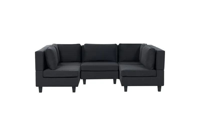 Modulsoffa Beliani Unstad Beige/svart NO_BRAND Black