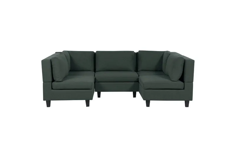 Modulsoffa Grön, Svart