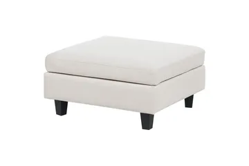 Modulsoffa med fotpall Beliani Unstad Beige/svart, Vänstervänd Beige, Black - Møbler - Sofaer - Modulsofaer - Komplett modulsofa