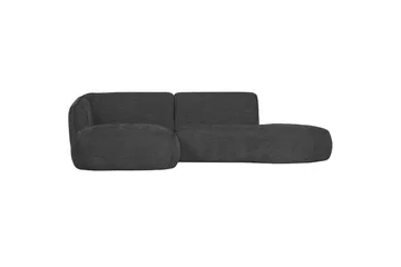 More 2-seter Høyre L-formet Modulsofa med Sjeselong i Stoff - Antrasitt - Møbler - Sofaer - Modulsofaer - Komplett modulsofa