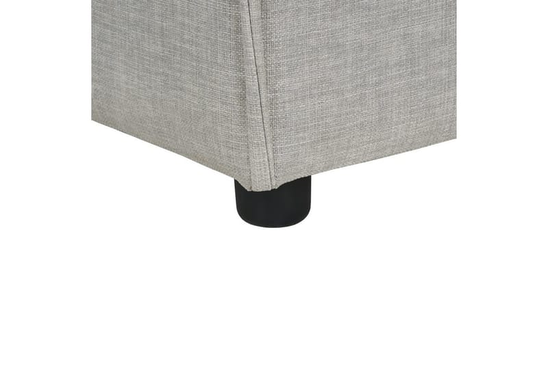 Schäslong Beliani Ardal Beige, svart, Högervänd Grey||Black Right-faced - Møbler - Sofaer - Modulsofaer - Øvrige moduler til modulsofa