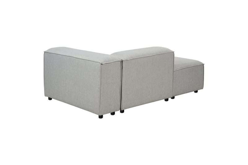 Schäslong Beliani Ardal Beige, svart, Högervänd Grey||Black Right-faced - Møbler - Sofaer - Modulsofaer - Øvrige moduler til modulsofa