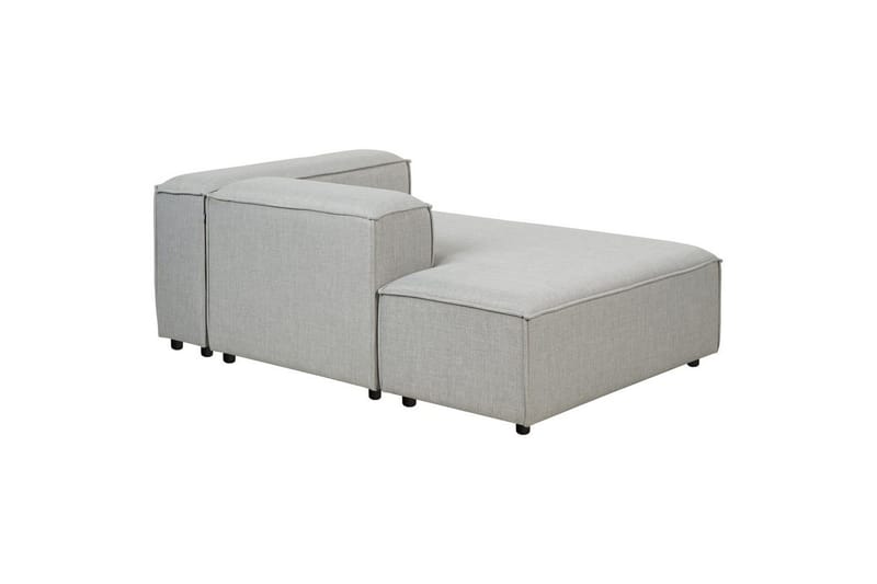 Schäslong Beliani Ardal Beige, svart, Högervänd Grey||Black Right-faced - Møbler - Sofaer - Modulsofaer - Øvrige moduler til modulsofa