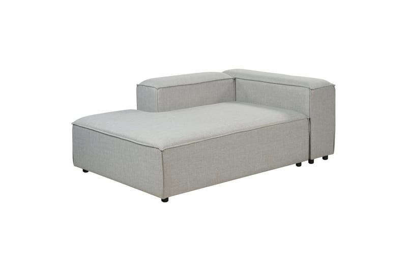 Schäslong Beliani Ardal Beige, svart, Högervänd Grey||Black Right-faced - Møbler - Sofaer - Modulsofaer - Øvrige moduler til modulsofa