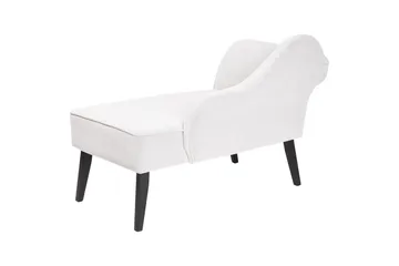 Schäslong Beliani Biarritz Grön, Svart, Högervänd White||Black Left-faced - Møbler - Sofaer - Modulsofaer - Øvrige moduler til modulsofa