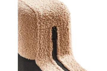 Schäslong Beliani Ewron Beige, svart, Högervänd Beige||Black Right-faced - Møbler - Sofaer - Modulsofaer - Øvrige moduler til modulsofa