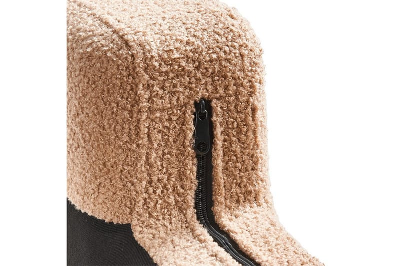 Schäslong Beliani Ewron Beige, svart, Högervänd Beige||Black Right-faced - Møbler - Sofaer - Modulsofaer - Øvrige moduler til modulsofa