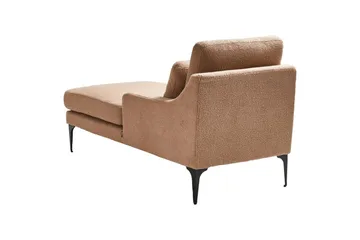 Schäslong Beliani Ewron Beige, svart, Högervänd NO_BRAND Beige||Black Right-faced - Møbler - Sofaer - Modulsofaer - Øvrige moduler til modulsofa