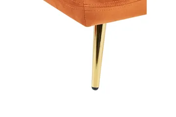Schäslong Beliani Gonesse Beige, Grå, Guld NO_BRAND Dark Orange||GOLD - Møbler - Sofaer - Modulsofaer - Øvrige moduler til modulsofa