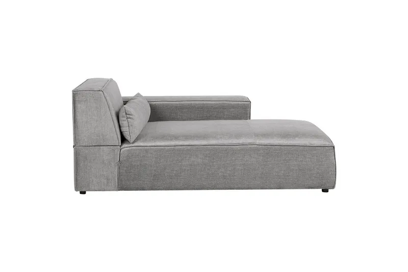 Schäslong Beliani Hellnar Beige, Högervänd Grey Left-faced