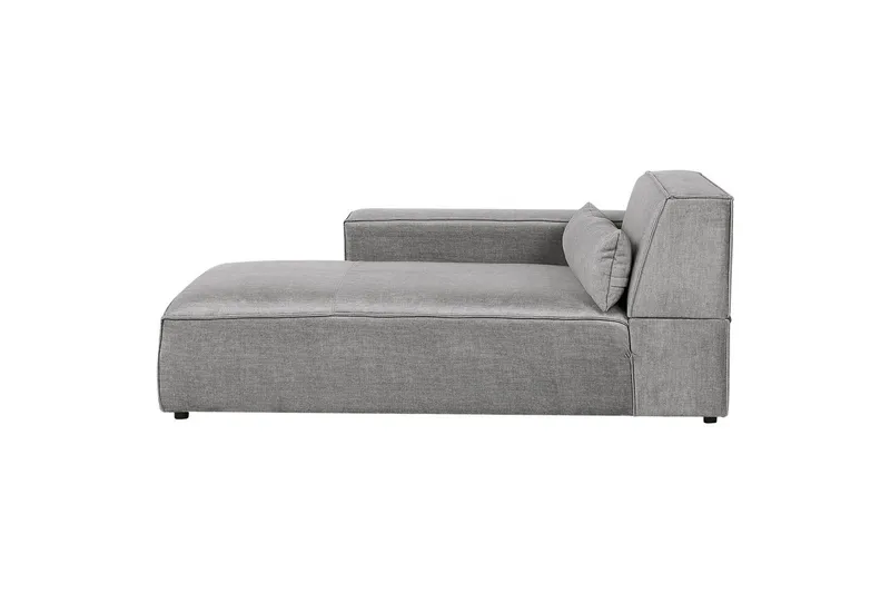 Schäslong Beliani Hellnar Beige, Högervänd NO_BRAND Light grey Right-faced