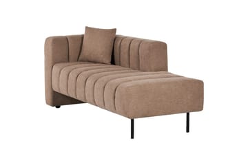 Schäslong Beliani Lannils Brun, Svart, Högervänd Brown||Black Left-faced - Møbler - Sofaer - Modulsofaer - Øvrige moduler til modulsofa