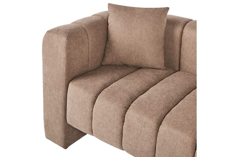 Schäslong Beliani Lannils Brun, Svart, Högervänd Brown||Black Left-faced - Møbler - Sofaer - Modulsofaer - Øvrige moduler til modulsofa