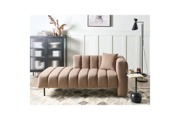 Schäslong Beliani Lannils Brun, Svart, Högervänd Brown||Black Right-faced - Møbler - Sofaer - Modulsofaer - Øvrige moduler til modulsofa