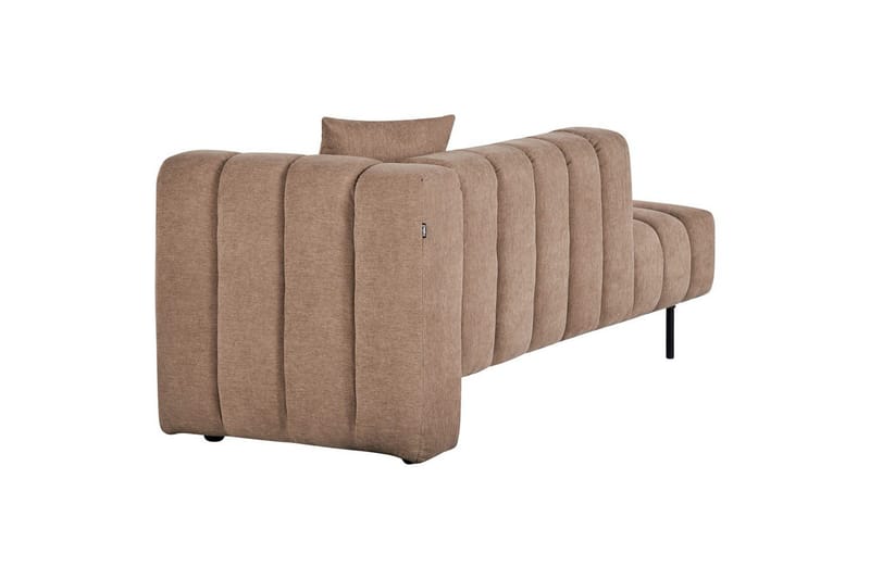 Schäslong Beliani Lannils Brun, Svart, Högervänd Brown||Black Right-faced - Møbler - Sofaer - Modulsofaer - Øvrige moduler til modulsofa